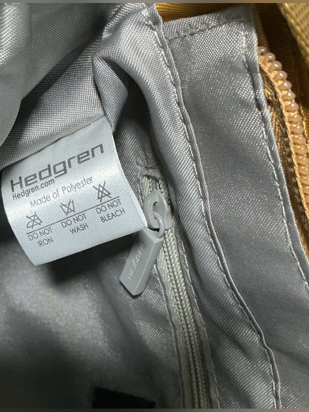 Hedgren Mustard Crossbody Bag - Sleek Everyday Bag - Picture 9 of 14